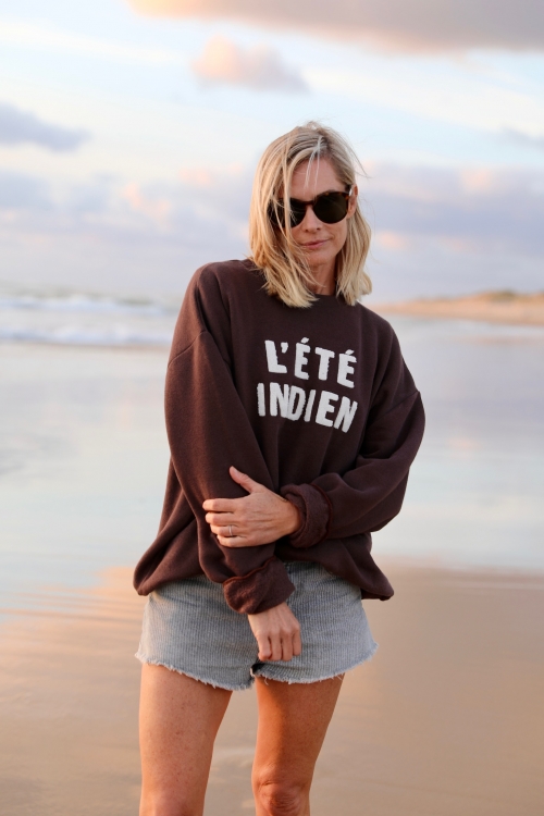 Sweat été indien femme