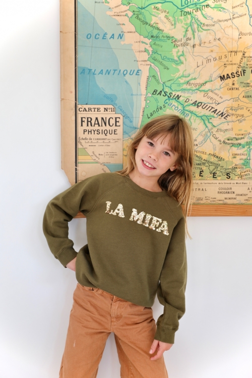 Sweat Mifa paillettes enfant